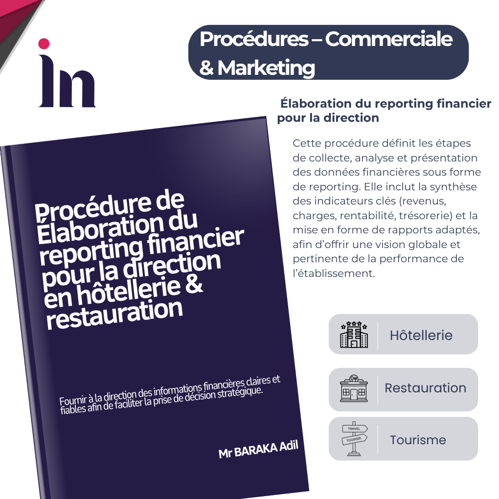 Procédure de  Élaboration du reporting financier pour la direction en hôtellerie & restauration