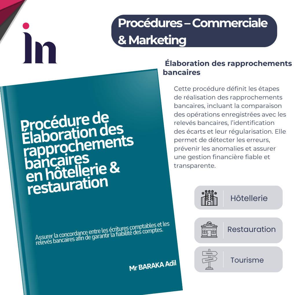 Procédure de  Élaboration des rapprochements bancaires en hôtellerie & restauration
