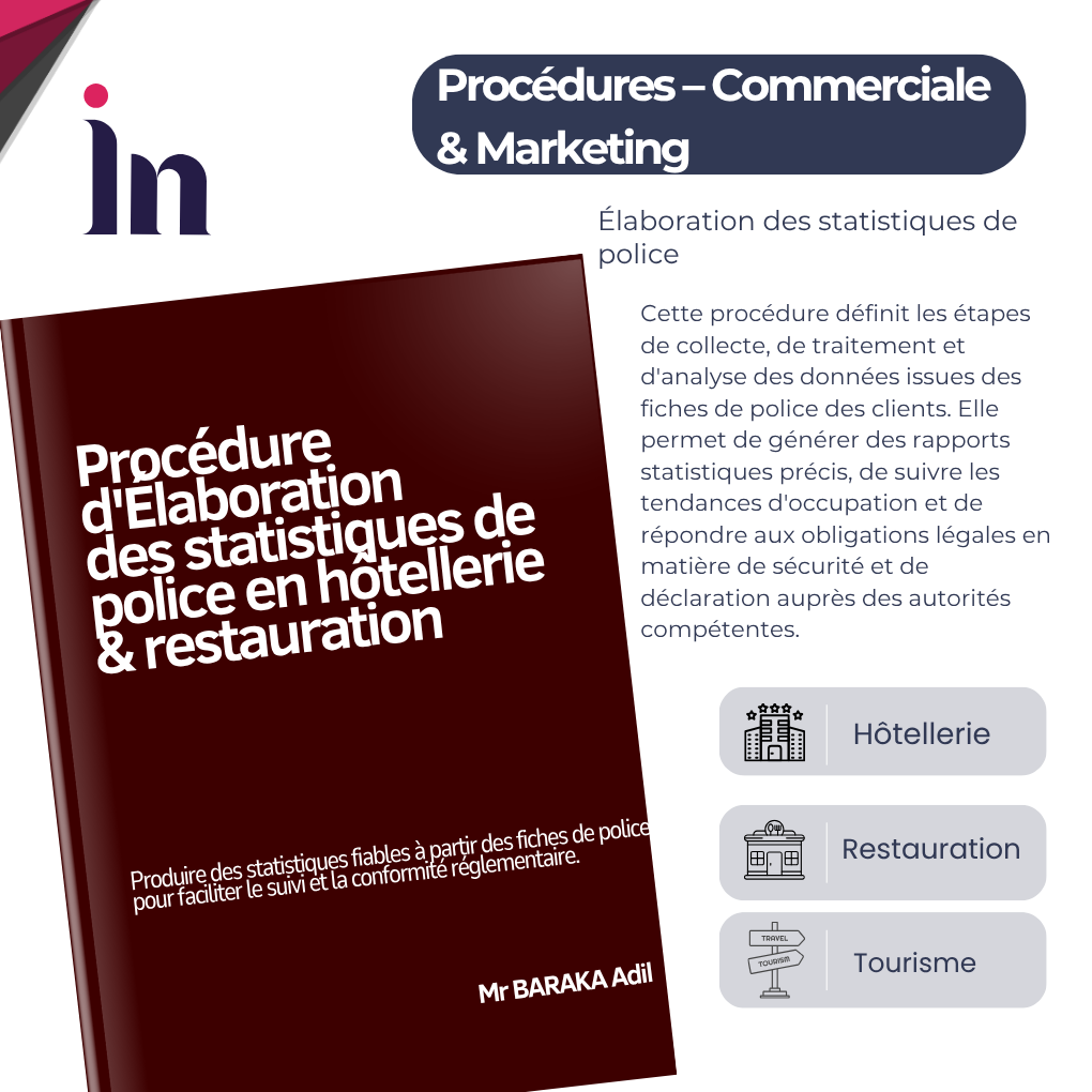 Procédure d'Élaboration des statistiques de police en hôtellerie & restauration