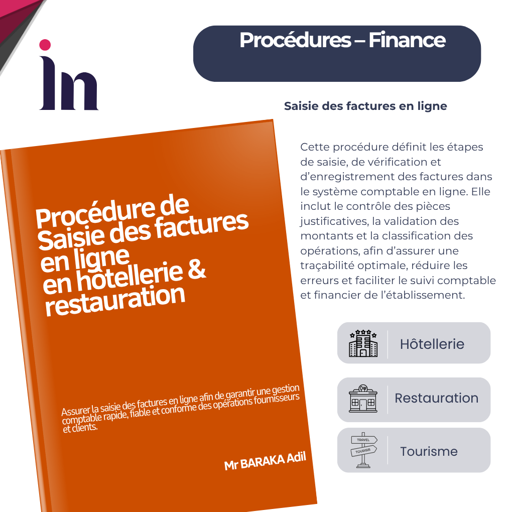 Procédure de saisie des factures en ligne en hôtellerie & restauration
