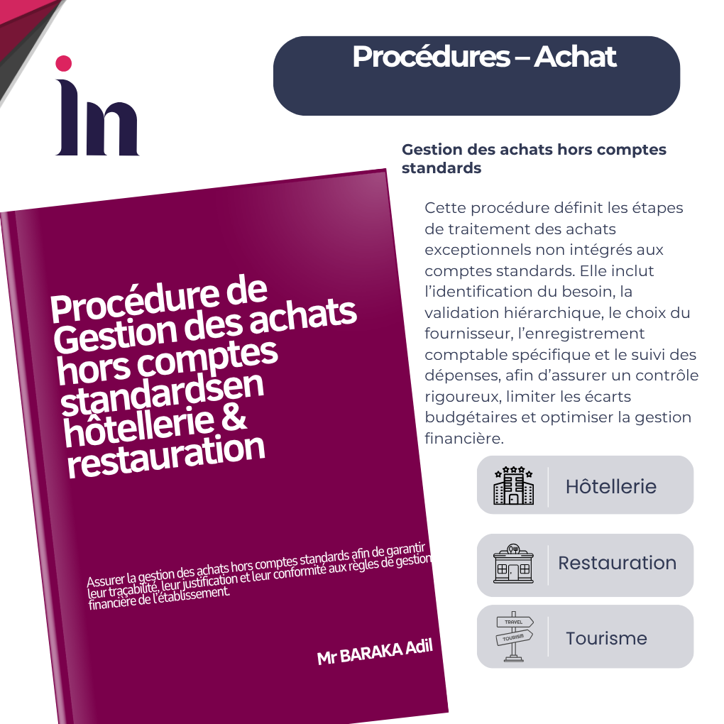 Procédure d'archivage des documents d'achat en hôtellerie & restauration
