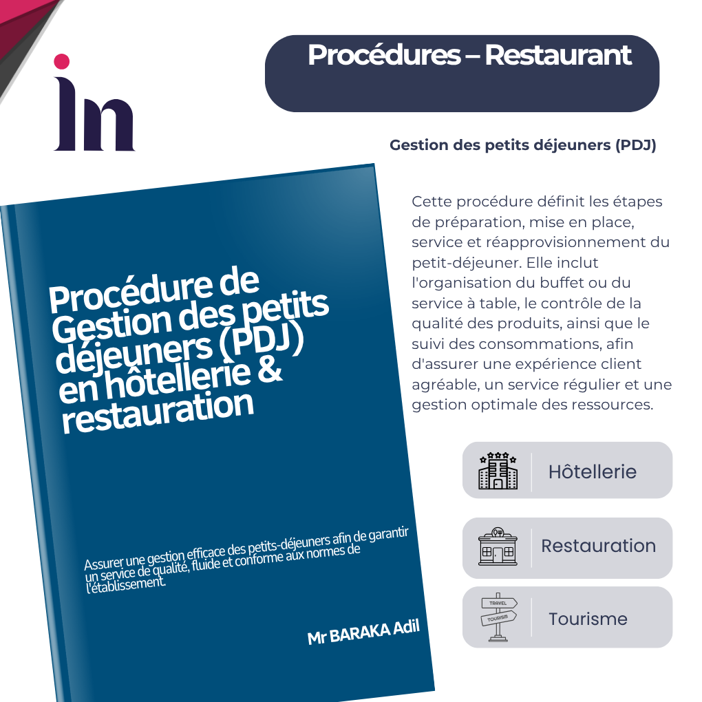 Procédure de gestion des petits déjeuners (PDJ) en hôtellerie & restauration