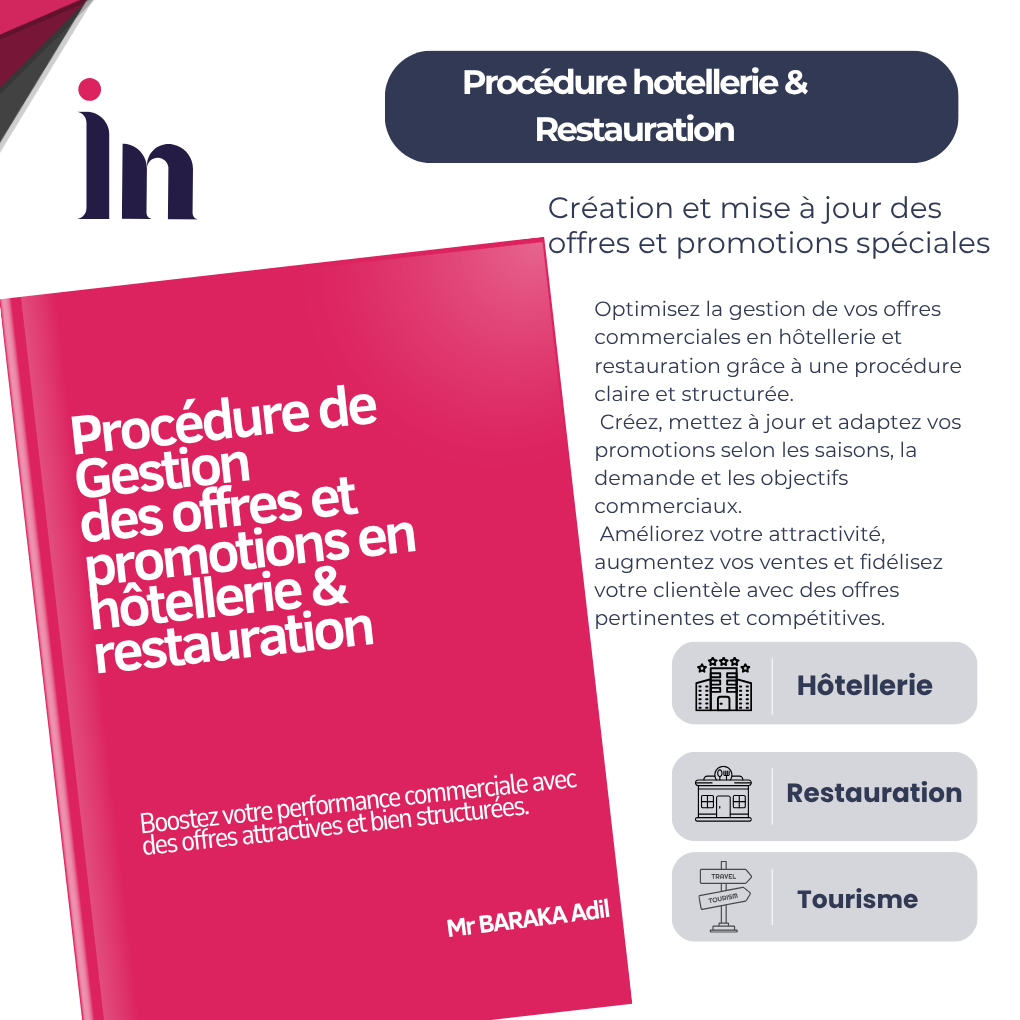 Procédure de Gestion des offres et promotions en hôtellerie & restauration