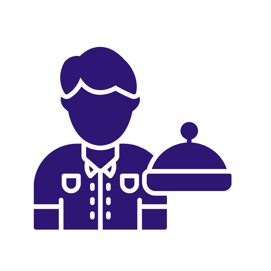 Responsable room service icon