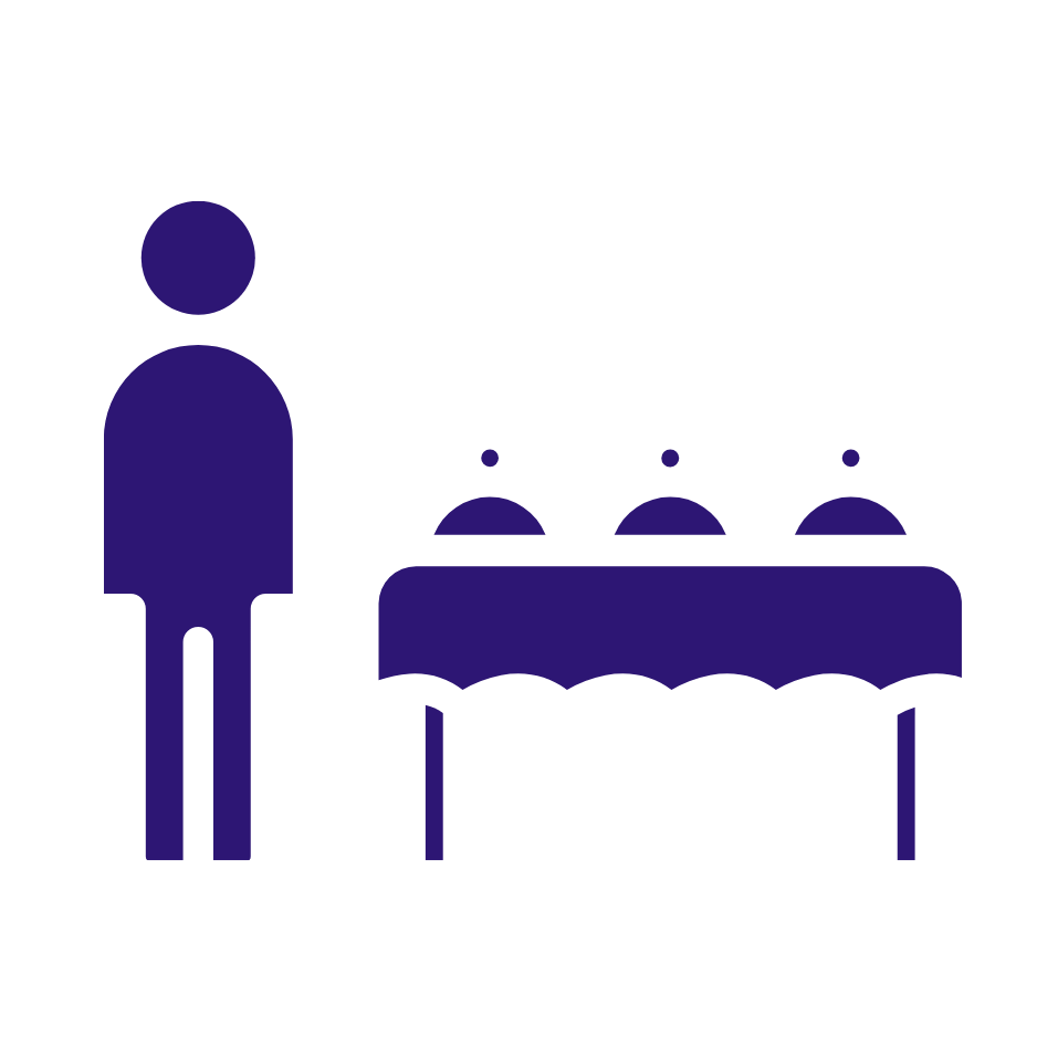 Serveur room service icon